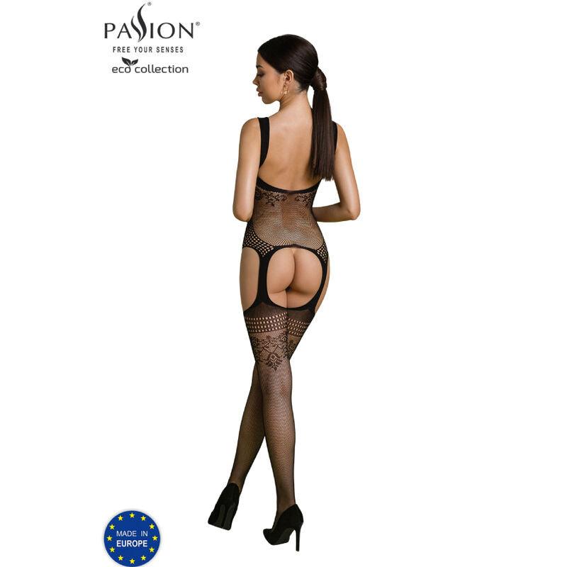 passion collezione eco bodystocking eco bs008 nero