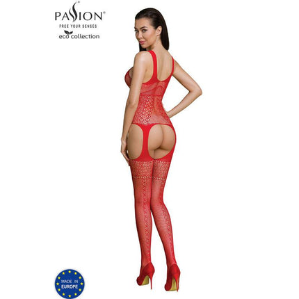 passion collezione eco bodystocking eco bs010 nero