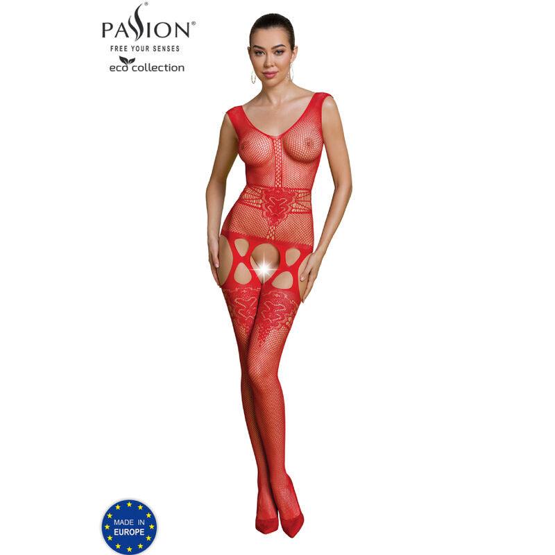 passion collezione eco bodystocking eco bs014 nero