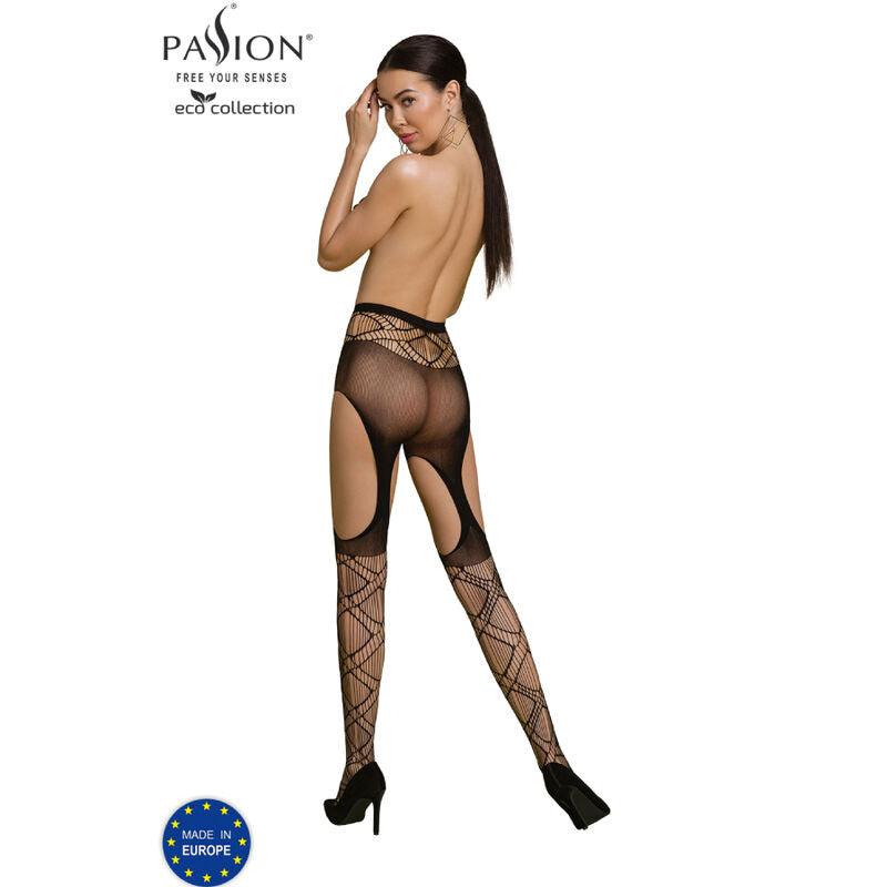 passion collezione eco bodystocking eco s005 nero