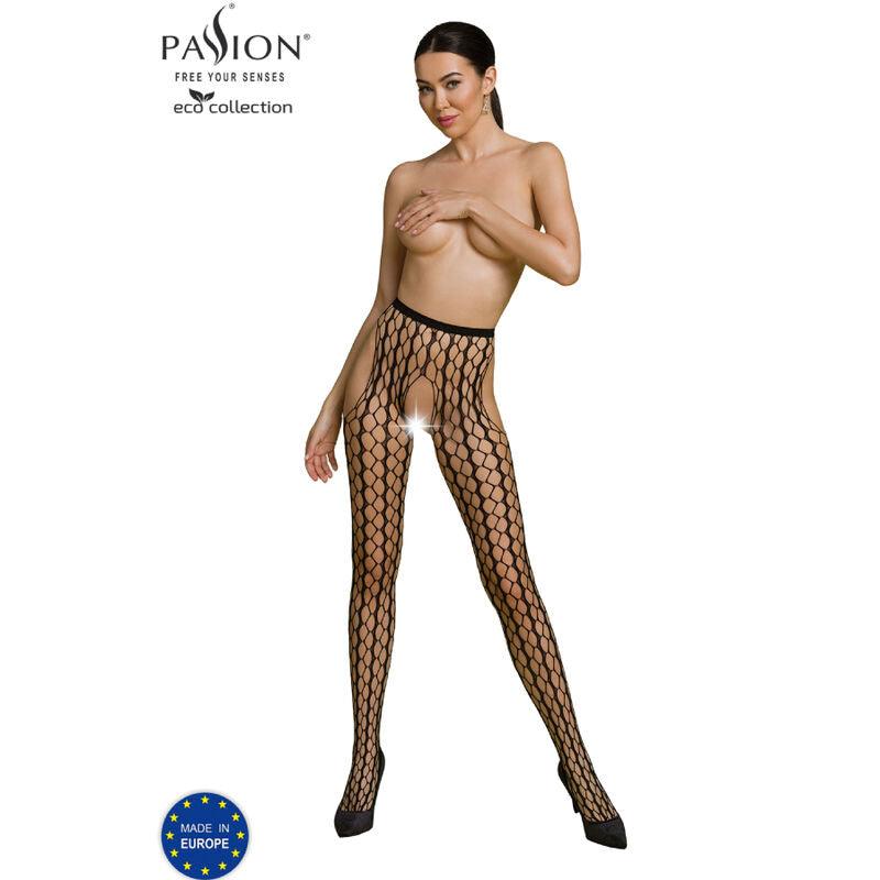 passion collezione eco bodystocking eco s007 nero