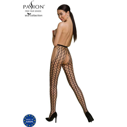 passion collezione eco bodystocking eco s007 nero