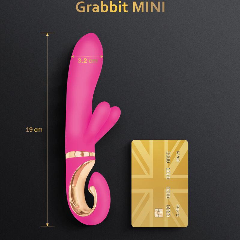 g vibe vibratore in silicone grabbit mini rosa