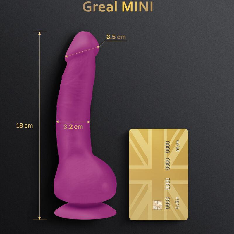 g vibe greal mini dildo vibratore in silicone fucsia