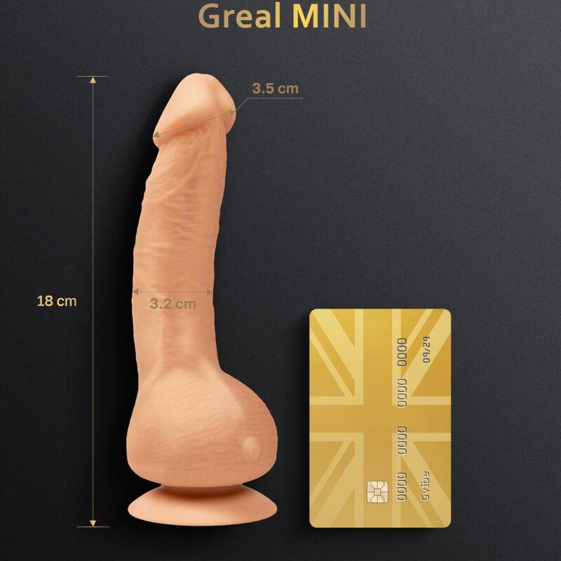 g vibe greal mini dildo vibratore in silicone naturale