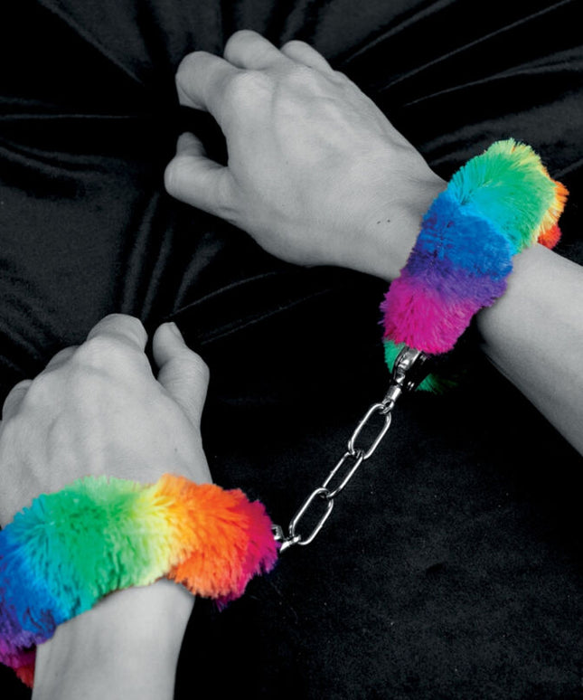 SPENCER & FLEETWOOD - MANETTE IN METALLO FODERATE ARCOBALENO