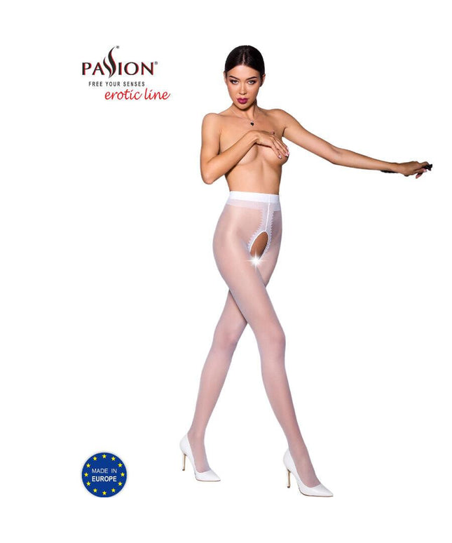 passion tiopen 007 collant bianco 1 2 20 den