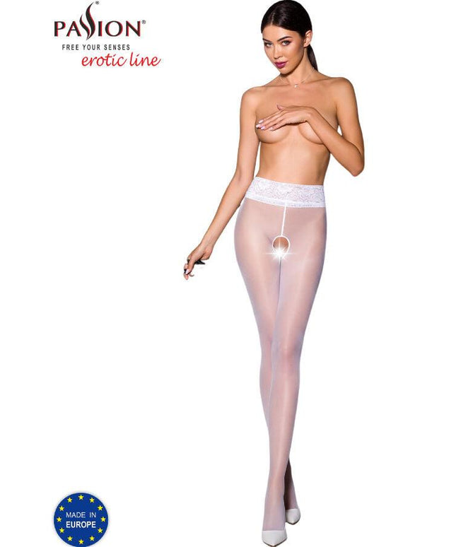 passion tiopen 008 collant bianco 1 2 30 den