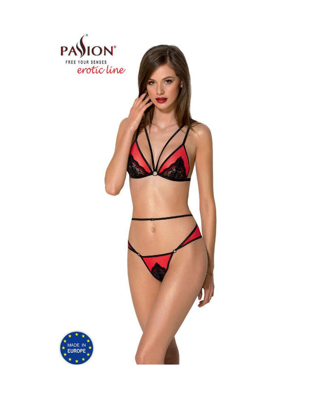 passion set peonia linea erotica rosso s m
