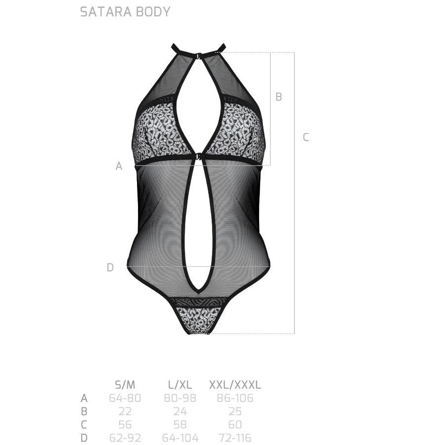 passion satara body linea erotica nero s m