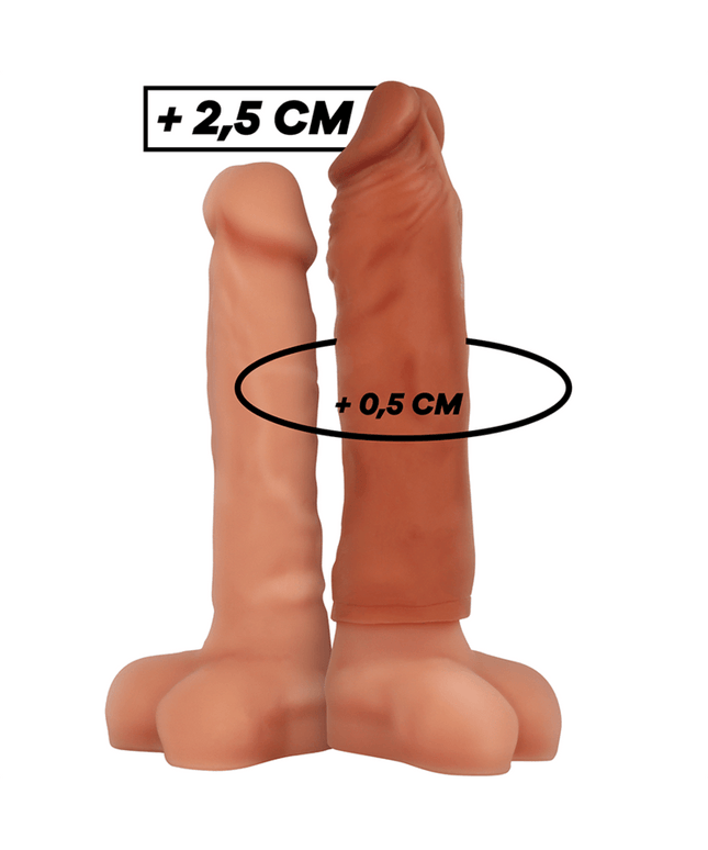 virilxl estensione del pene in silicone liquido v5 marrone