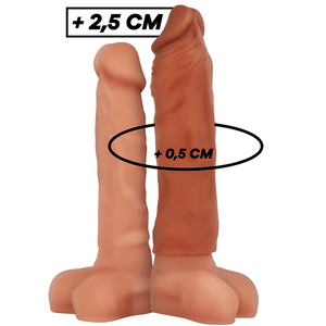 virilxl estensione del pene in silicone liquido v5 marrone