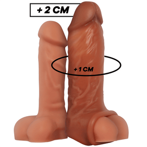 virilxl estensione del pene in silicone liquido v7 marrone