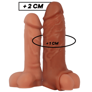 virilxl estensione del pene in silicone liquido v9 marrone