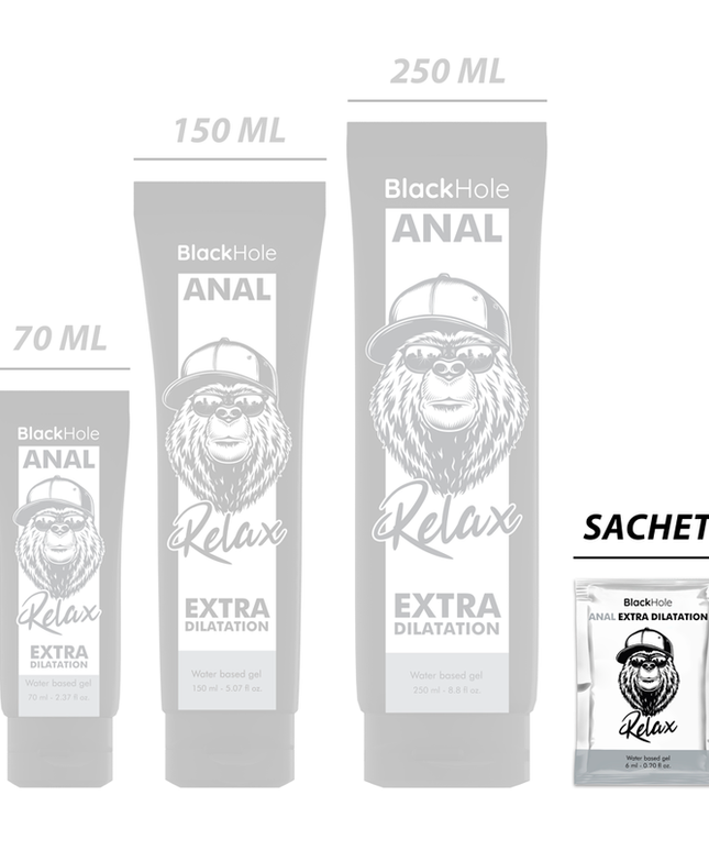 BLACK HOLE - GEL BASE ACQUA DILATAZIONE ANALE 6 ML