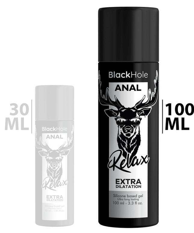black hole gel silicone base dilatazione anale 100 ml