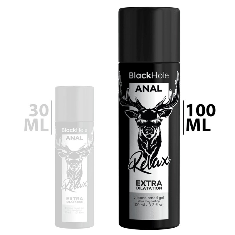 black hole gel silicone base dilatazione anale 100 ml