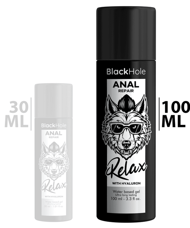 black hole riparazione anale relax a base acqua con ialurone 100 ml
