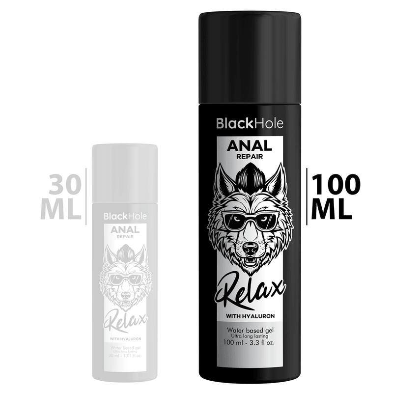 black hole riparazione anale relax a base acqua con ialurone 100 ml