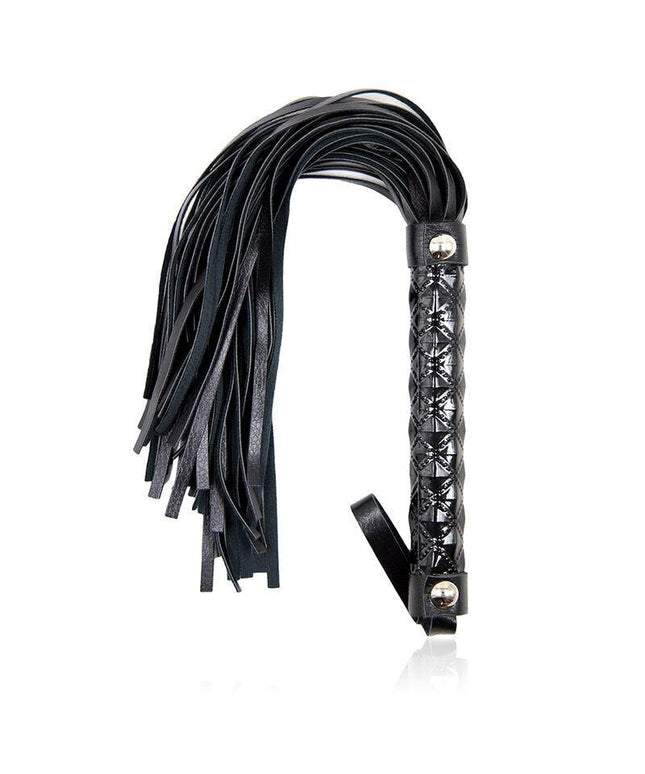 ohmama fetish manico della frusta design con diamanti