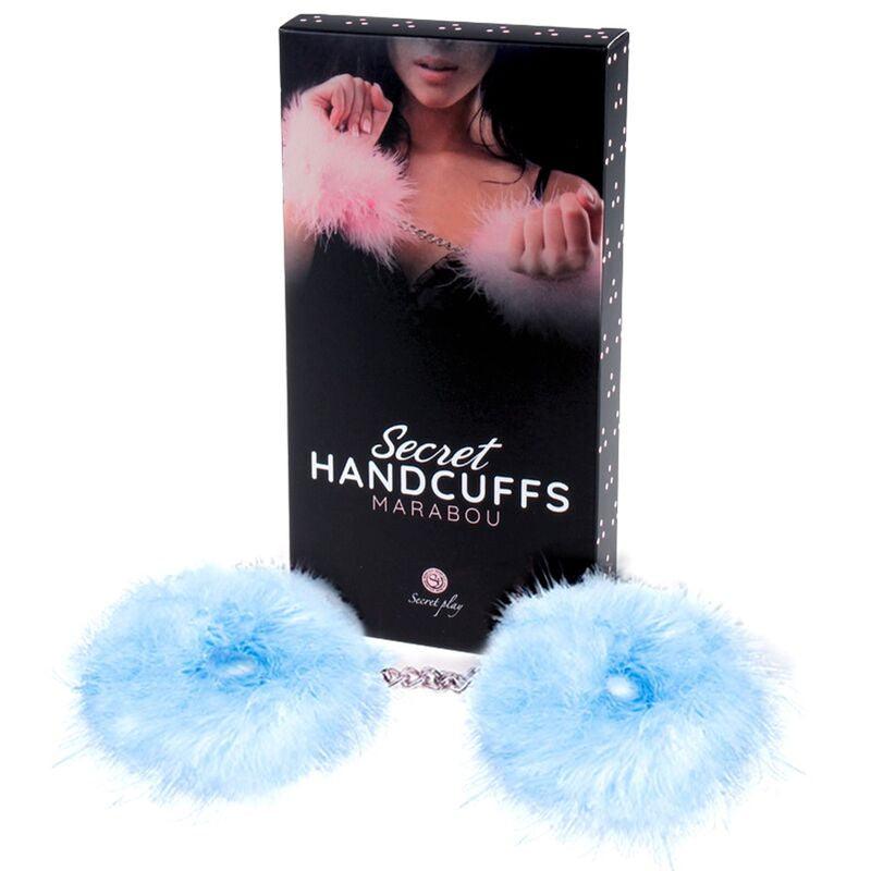 SECRETPLAY - MANETTE MARABOU CHIARO BLU - Only Vibes