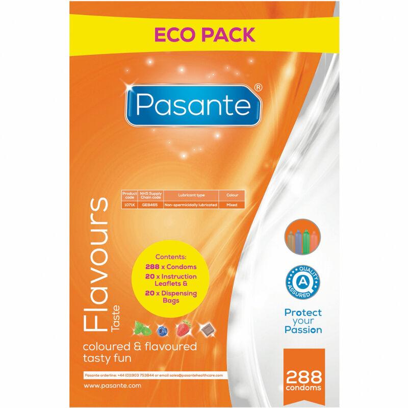 pasante preservativi eco pack gusti borsa 288 unit