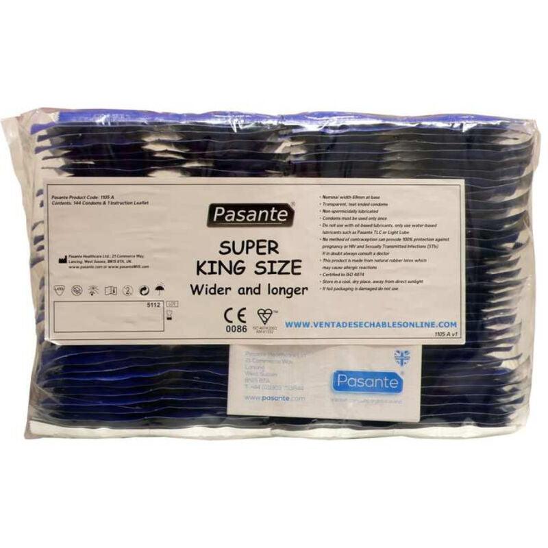 pasante preservativi taglia super king bag 144 unit