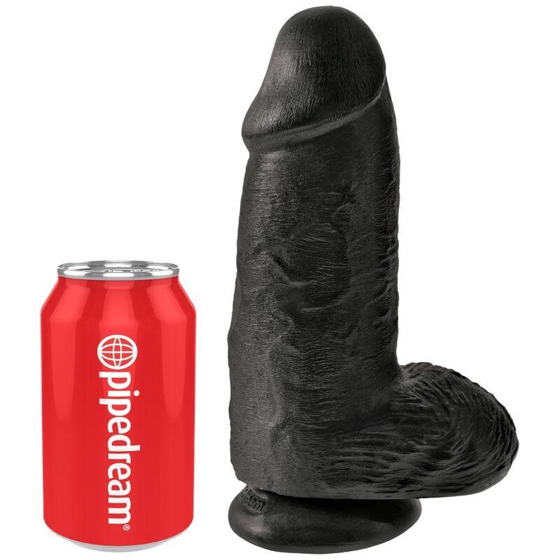 king cock pene realistico passodato 23 cm nero