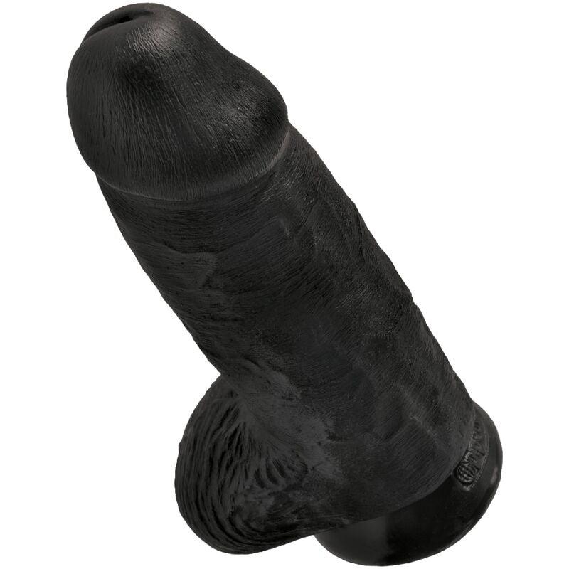 king cock pene realistico passodato 23 cm nero