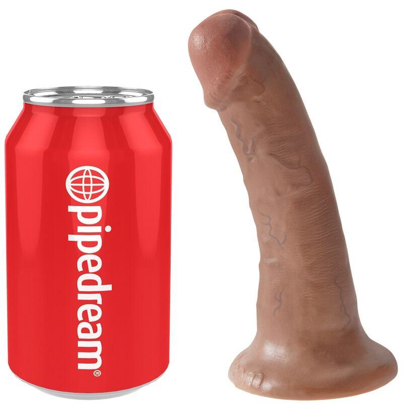 king cock pene realistico 15 cm caramel