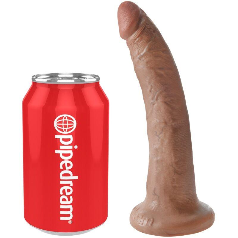 king cock pene realistico 17 5 cm caramel