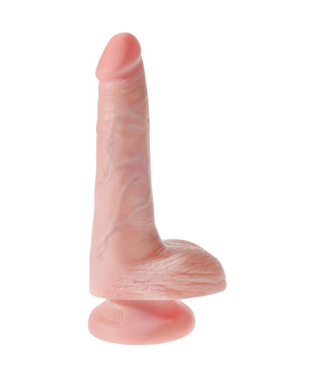 king cock pene realistico con sfere 13 5 cm leggero