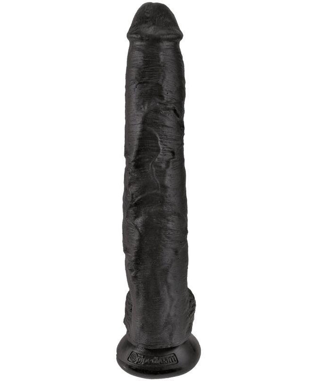 king cock pene realistico con sfere 30 5 cm nero