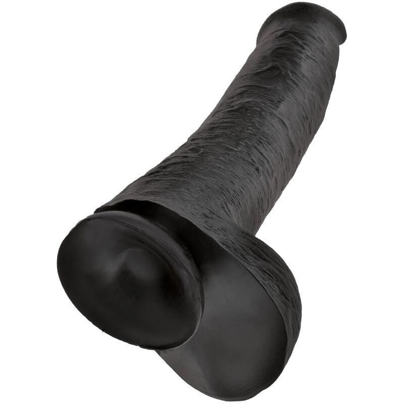 king cock pene realistico con sfere 34 2 cm nero