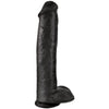 king cock pene realistico con sfere 34 2 cm nero