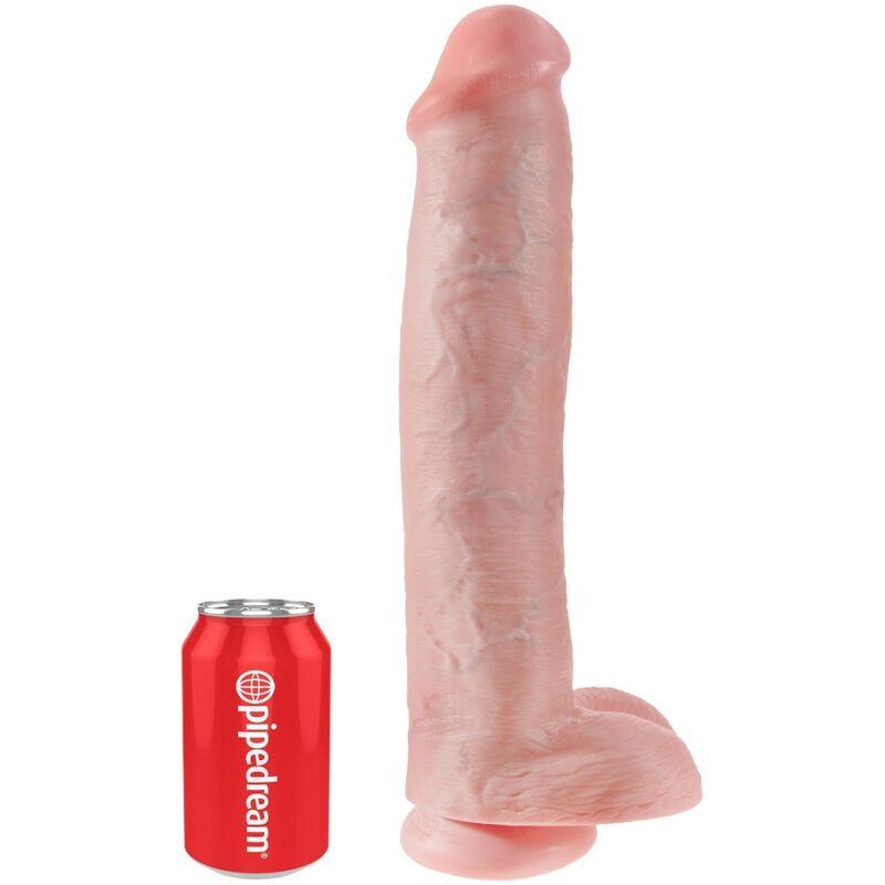 king cock pene realistico con sfere 34 2 cm leggero