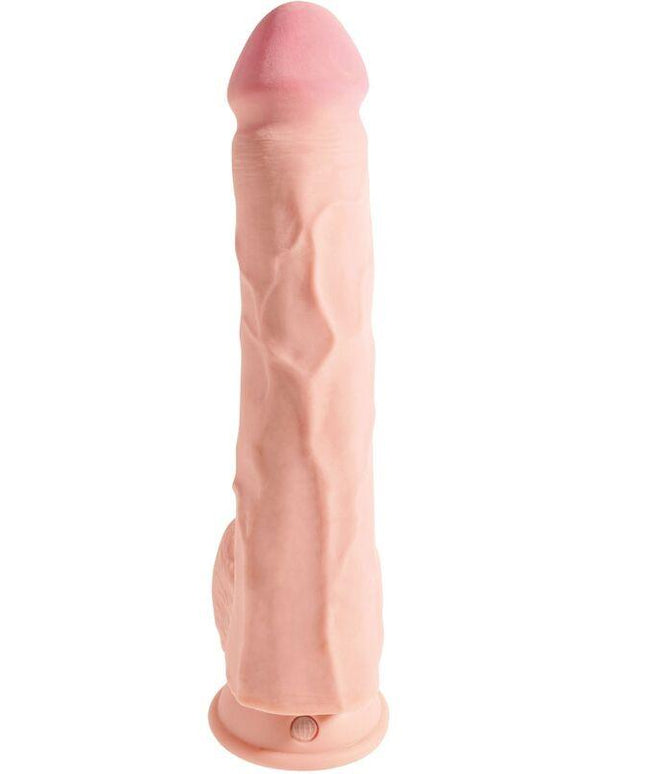 king cock pene realistico con sfere 3d 24 8 cm luce