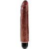 king cock vibratore realistico del pene 25 6 cm marrone