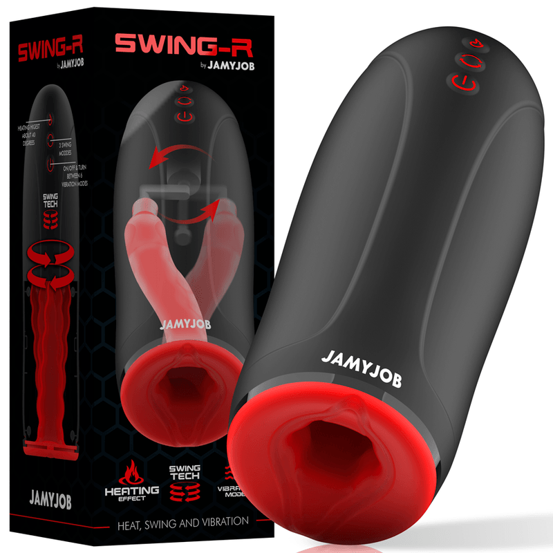 jamyjob effetto riscaldante swing r swing tech e masturbatore vibrante