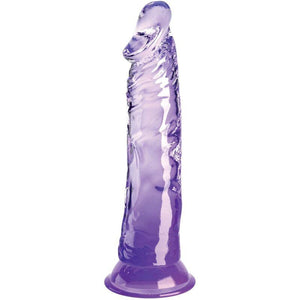 king cock clear pene realistico 19 7 cm viola