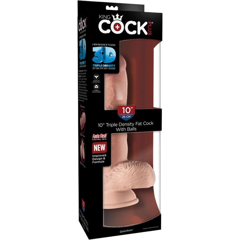 king cock pene realistico con sfere 19 4 cm leggero