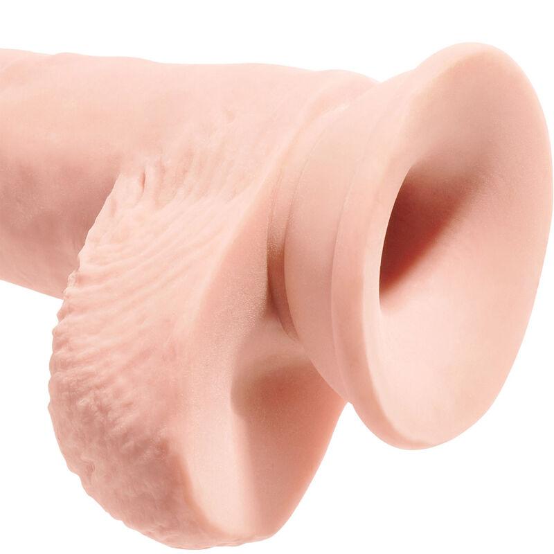 king cock pene realistico con sfere 19 4 cm leggero