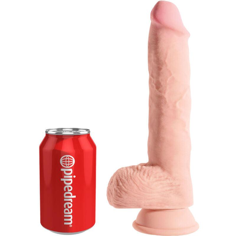 king cock pene realistico con sfere 19 4 cm leggero