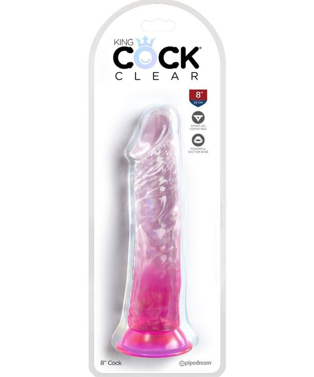 KING COCK - CLEAR PENE REALISTICO 19.7 CM ROSA