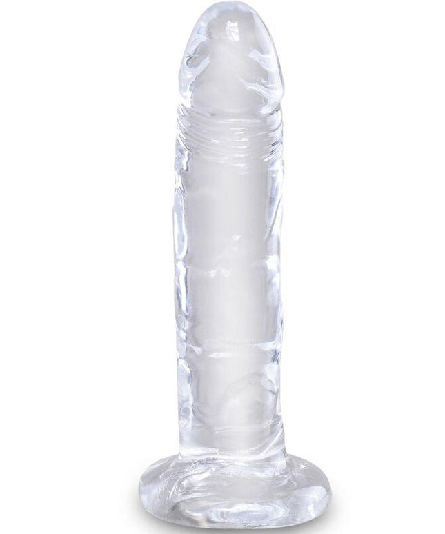 king cock clear pene realistico 15 5 cm trasparente