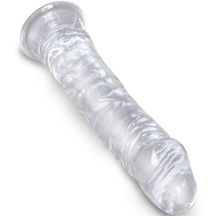 king cock pene realistico chiaro 19 7 cm trasparente