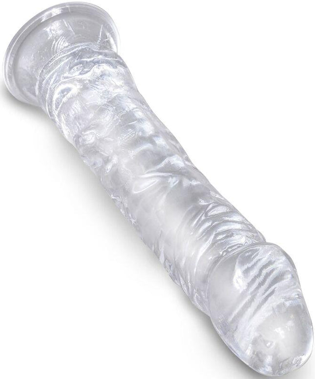 king cock pene realistico chiaro 19 7 cm trasparente