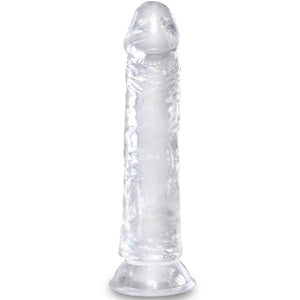 king cock pene realistico chiaro 19 7 cm trasparente