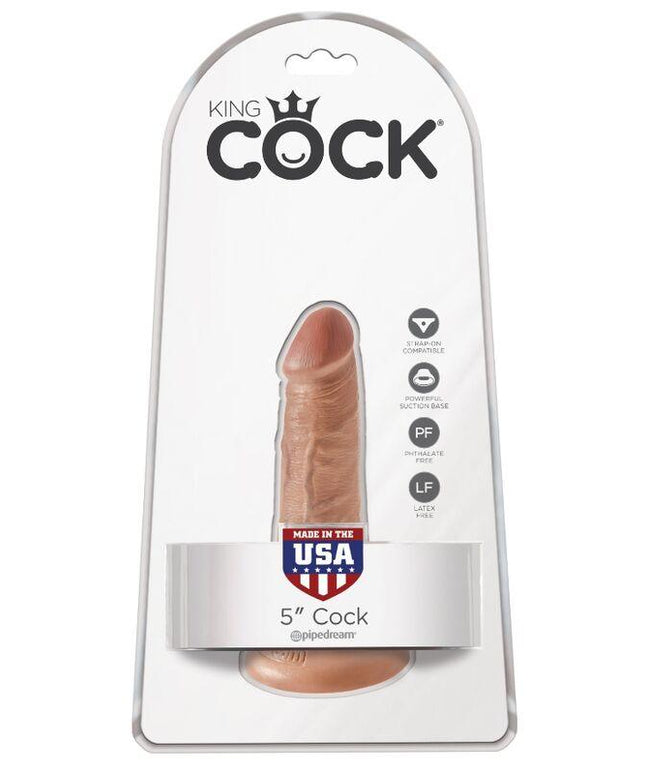 king cock pene realistico 12 cm caramel