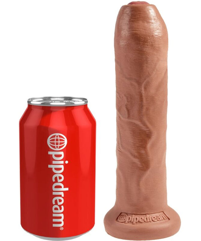 KING COCK - PENE REALISTICO NON TAGLIATO 17.8 CM CARAMELLO